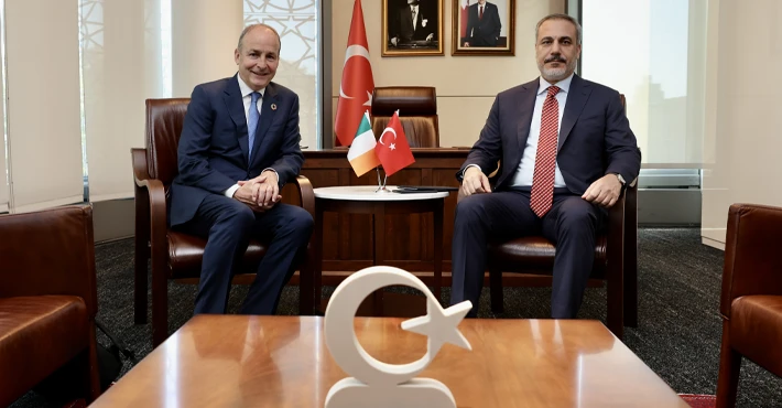 Türkiye Cumhuriyeti Dışişleri Bakanı Fidan, New York'ta İrlandalı mevkidaşı ile görüştü