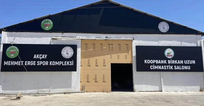 Akçay Mehmet Erge spor Kompleksi ve Koopbank Birkan Uzun Cimnastik salonu hizmet için gün sayıyor