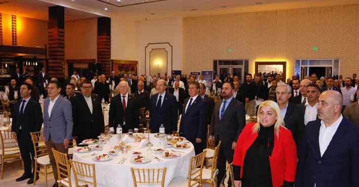 Cumhurbaşkanı Tatar, Töre ve Üstel, Muhtarlar Derneği Dayanışma Yemeği’ne katıldı