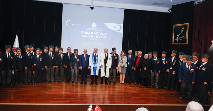 Cumhurbaşkanı Tatar’a Kahramanmaraş Sütçü İmam Üniversitesi’nde fahri doktora ünvanı takdim edildi