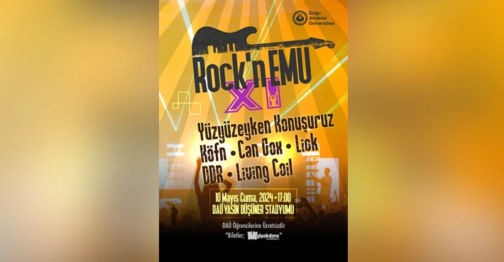 DAÜ’de “Rock’n EMU” etkinliği düzenleniyor
