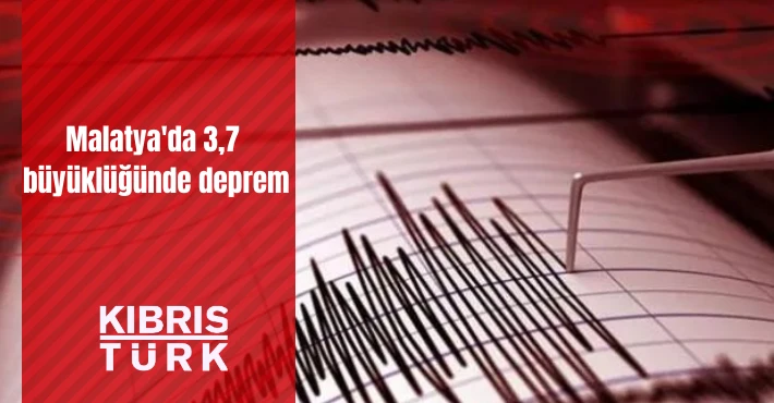 Malatya'da 3,7 büyüklüğünde deprem