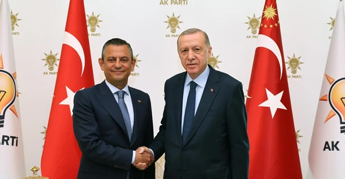 Cumhurbaşkanı Erdoğan ve CHP lideri Özel arasındaki görüşme başladı!