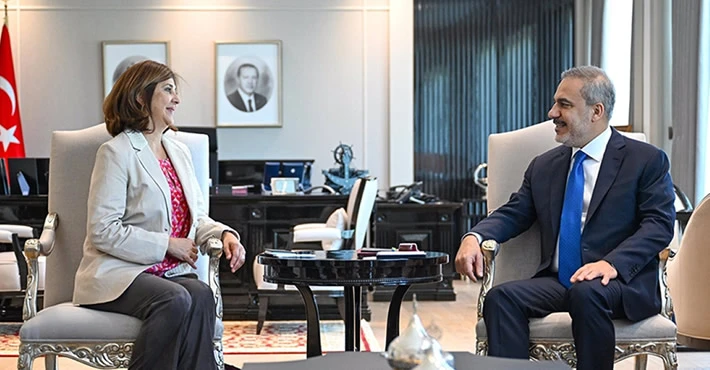 Dışişleri Bakanı Fidan, BM Genel Sekreteri Guterres'in Kıbrıs Şahsi Temsilcisi'ni kabul etti