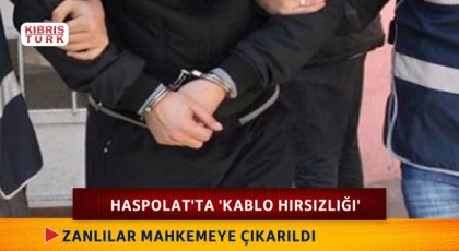 Haspolat'ta 'Kablo Hırsızlığı' zanlılar mahkemeye çıkarıldı