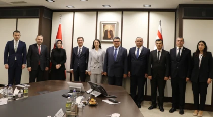 Maliye Bakanı Berova, TC Merkez Bankası Başkanı Erkan’ı ziyaret etti