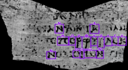 Antik papirüsteki ilk kelime yapay zeka teknolojisiyle deşifre edildi