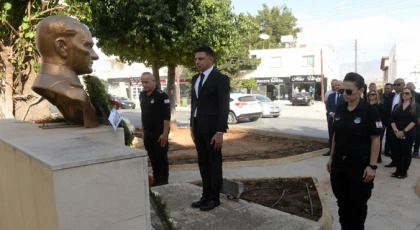 Gönyeli Alayköy Belediyesi Atatürk’ü Alayköy’de düzenlendikleri törenle andı