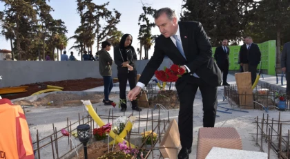 Türkiye Gençlik ve Spor Bakanı Bak Şampiyon Melekler’in mezarlarını ziyaret etti