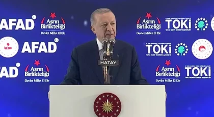 Cumhurbaşkanı Erdoğan Hatay'da: Tüm kayıpların telafisi boynumuzun borcudur