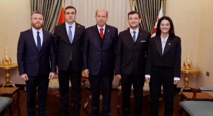 Cumhurbaşkanı Tatar, Dünya Türk İş Konseyi ve Dış Ekonomik İlişkiler Kurulu heyetini kabul etti