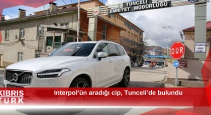 Interpol’ün aradığı cip, Tunceli’de bulundu