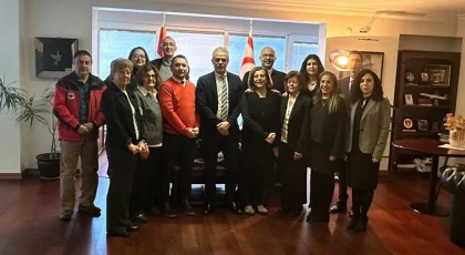 Kıbrıs Türk Kültür Derneği, KKTC Ankara Büyükelçisi Korukoğlu’nu ziyaret etti
