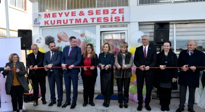 KKTC’nin ilk meyve-sebze kurutma tesisi Yeşilyurt’ta açıldı
