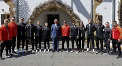 Cumhurbaşkanı Tatar, Türkiye Karate Federasyonu heyetini kabul etti