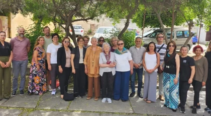 Kültür Dairesi Müdürü Zaimağaoğlu, Heidi Trautman’a teşekkür belgesi takdim etti