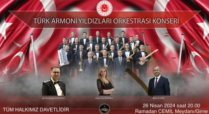 Türk Armoni Yıldızları Orkestrası, 26 Nisan Cuma günü Girne’de konser verecek
