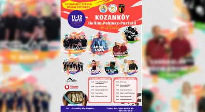 Ertelenen Kozanköy festivali 11-12 Mayıs'ta yapılacak